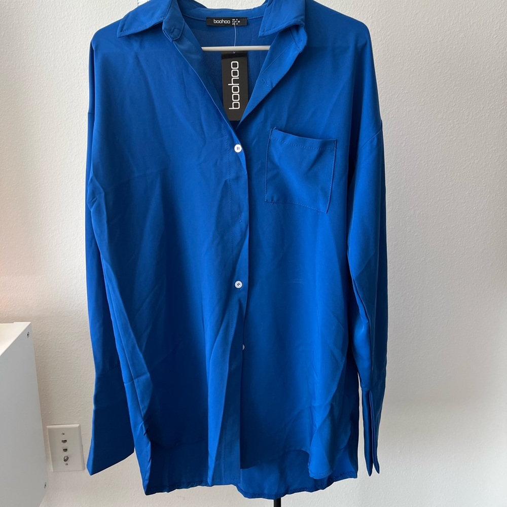 BooHoo button up blouse